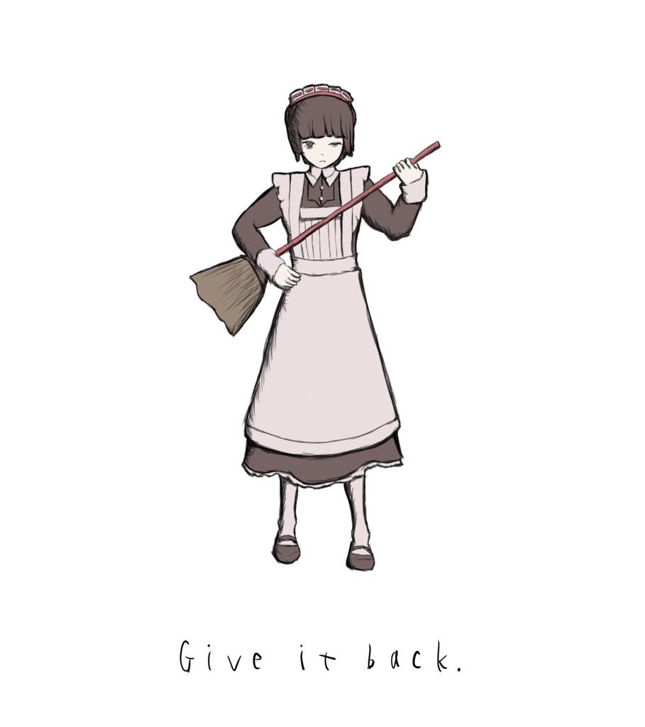 『メイド服は着てるだけ』Tシャツ