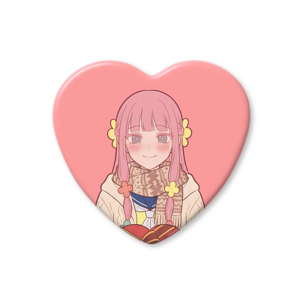 【2026年3月1日まで限定販売】京都人の花宮さんのハート型缶バッチ