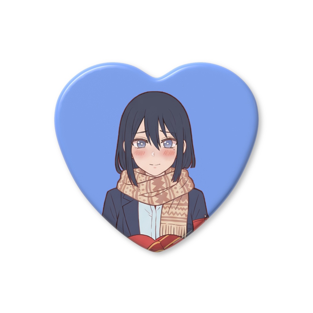 【2026年3月1日まで限定販売】蟻ヶ谷雪のハート缶バッチ【ヤク目】