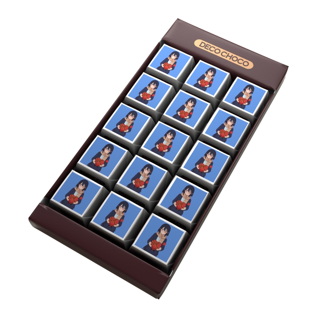 【2026年3月1日まで限定販売】DECOチョコ15個セット【ヤク目】【京都人の花宮さん】【巡乃ムダイ】