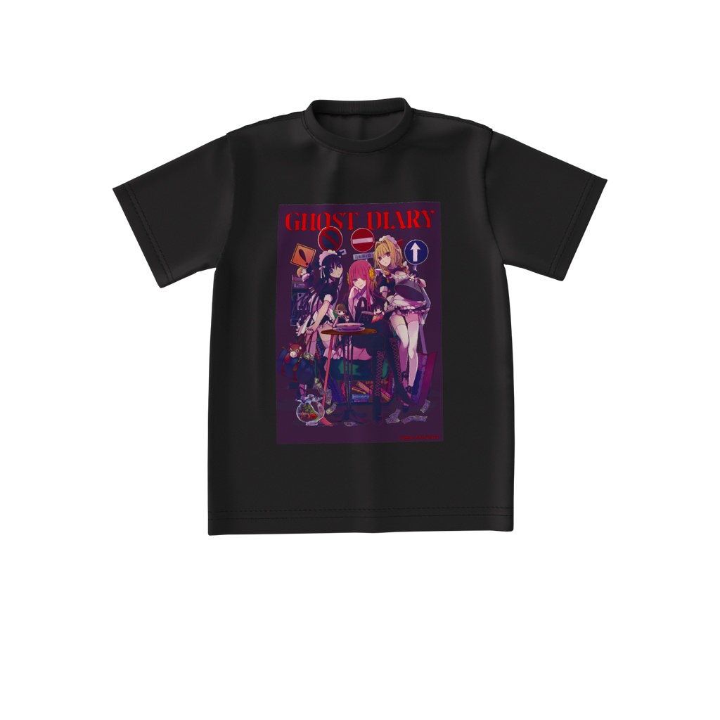 GHOSTDIARY[カイダンにっき] ビックシルエットTシャツ-うみがめのスープ-