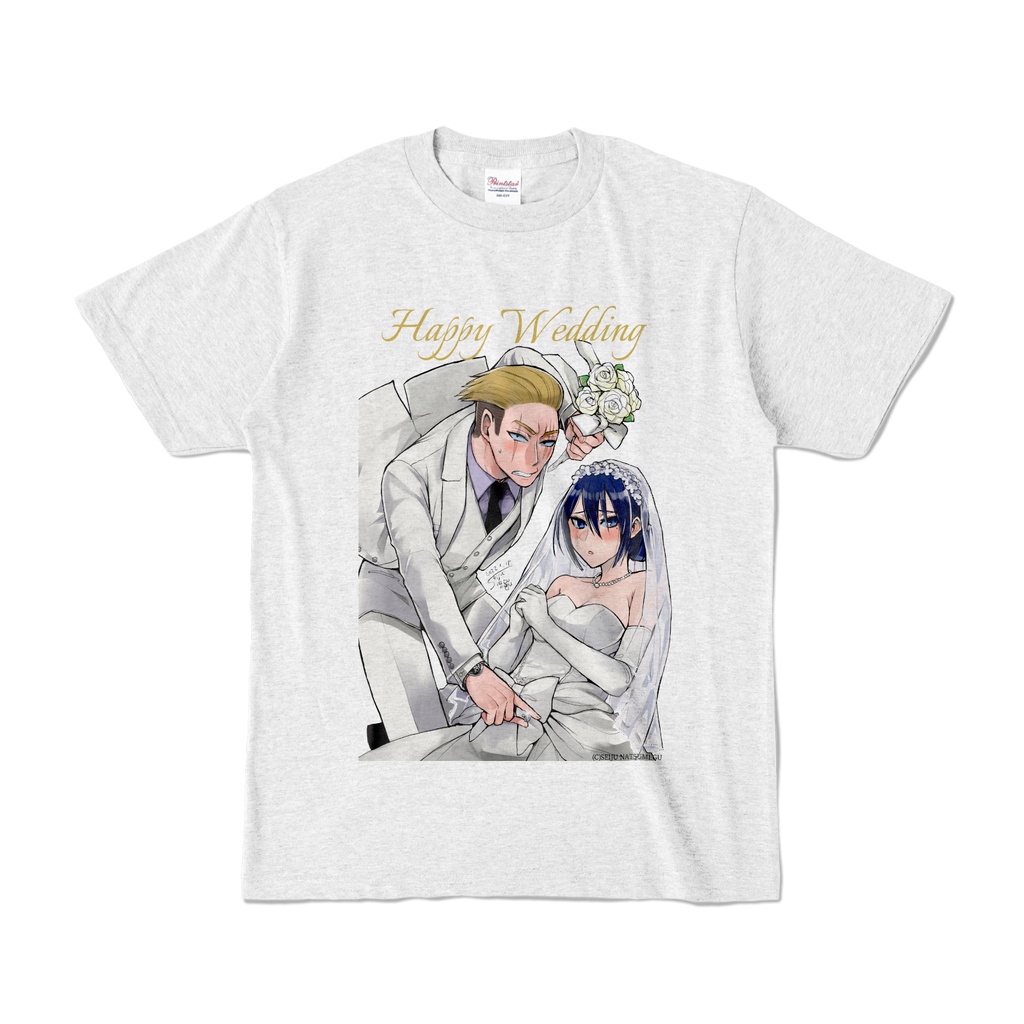ヤク目Tシャツ[HAPPYWEDDING.ver]