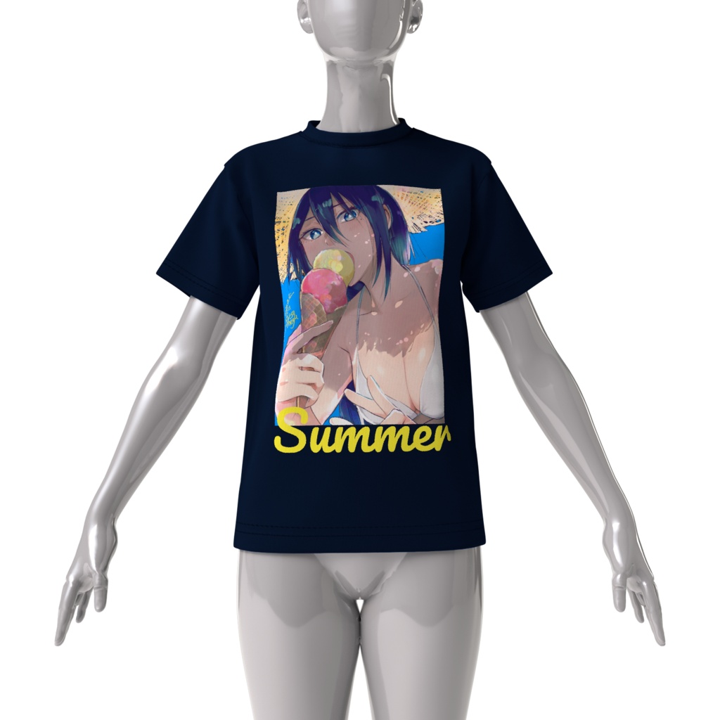 ヤク目ビックシルエットTシャツ「残暑見舞い申し上げます2026」