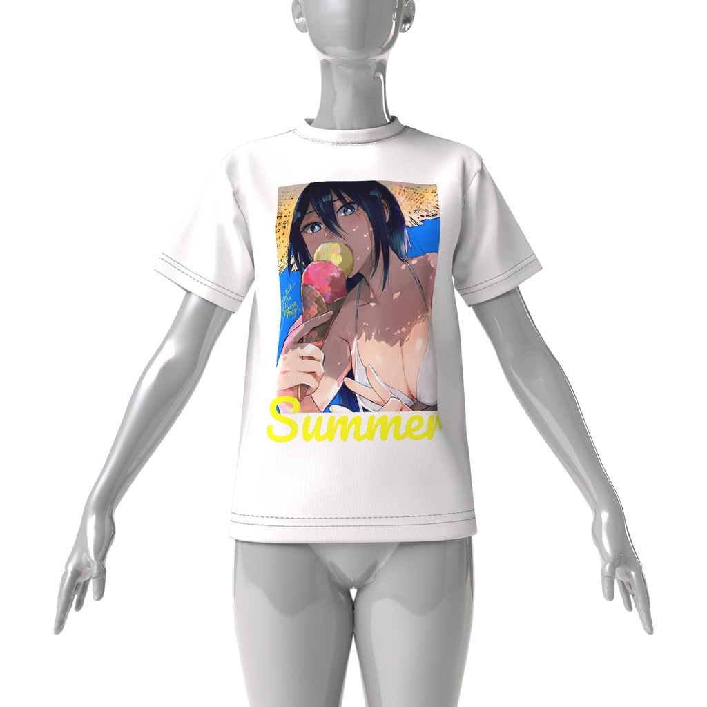 ヤク目ビックシルエットTシャツ「残暑見舞い申し上げます2026」