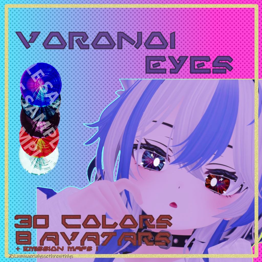 [8 Avatars] 💠 Voronoi Eye Texture
