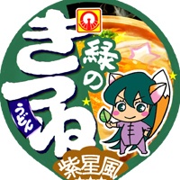 赤いたぬきと緑のきつね☆キーホルダー