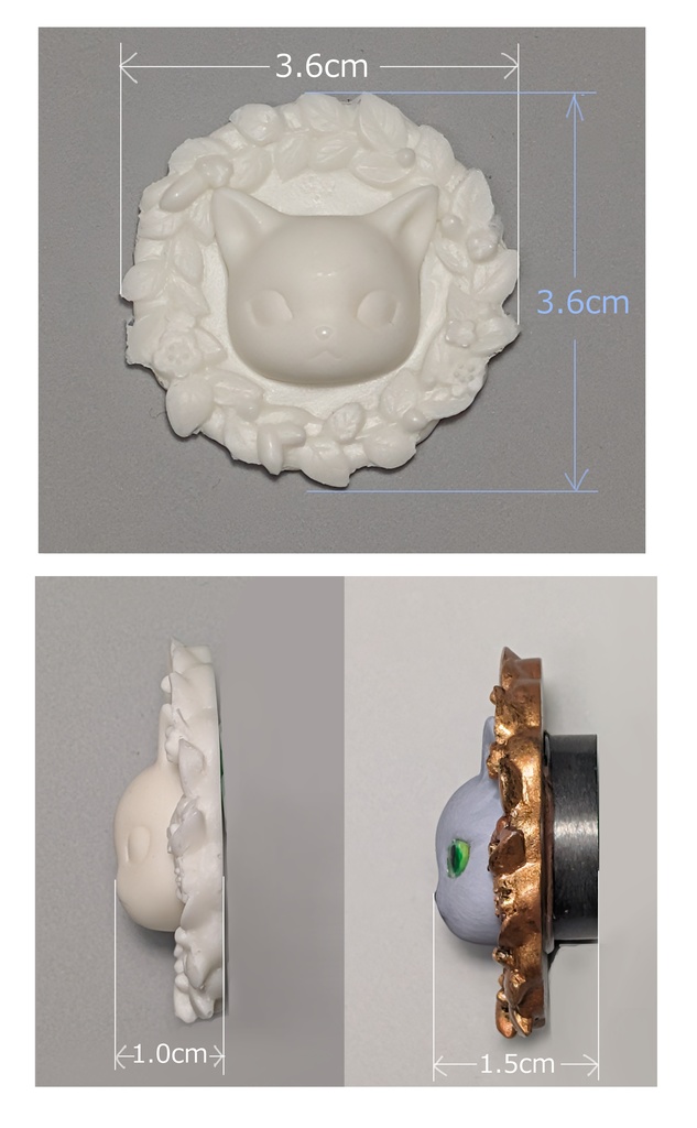 マタタビと猫のマグネット