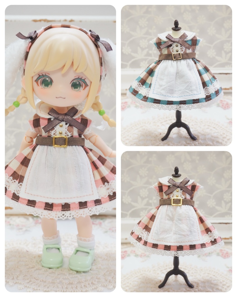 ショコラのエプロンワンピース