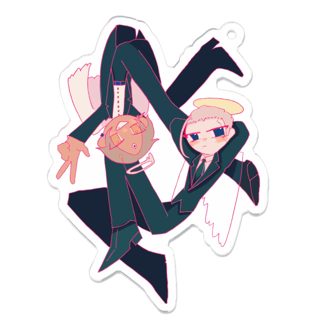 ノーイロくんとセノのアクキー