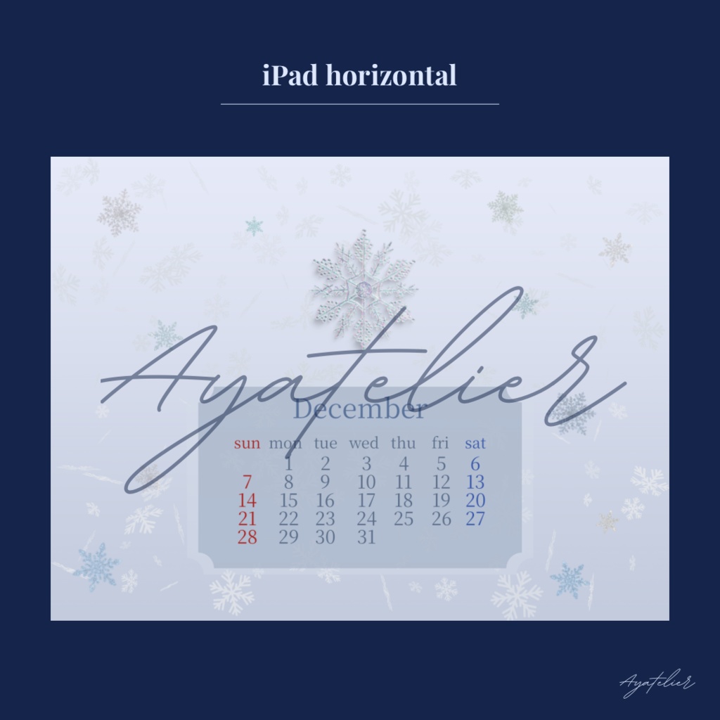 Snow Glow - December Premium Wallpaper - 3colors set