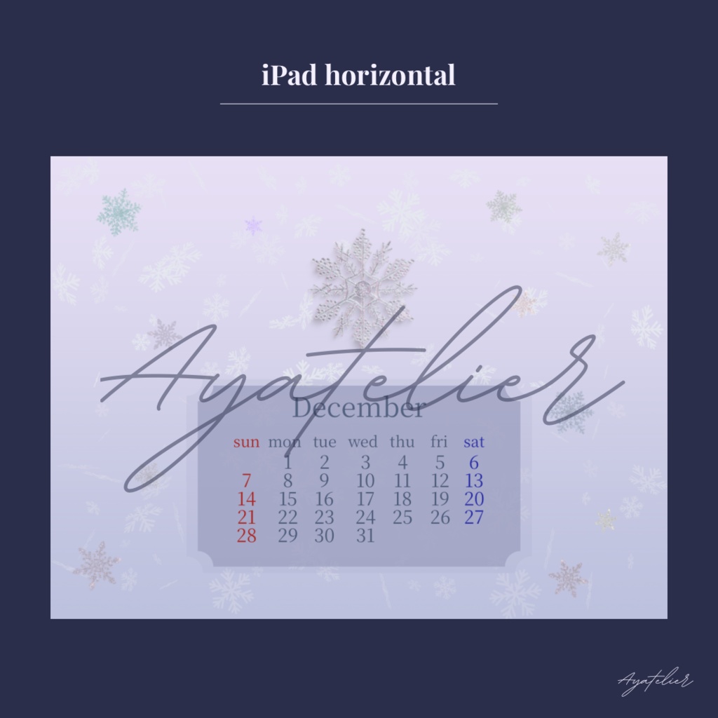 Snow Glow - December Premium Wallpaper - 3colors set