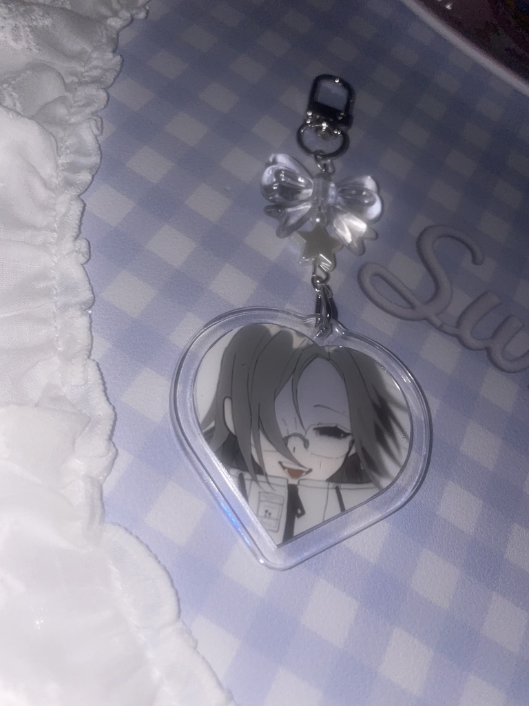 ハンドレッドライン フォトフレームキーホルダー(蒼月）