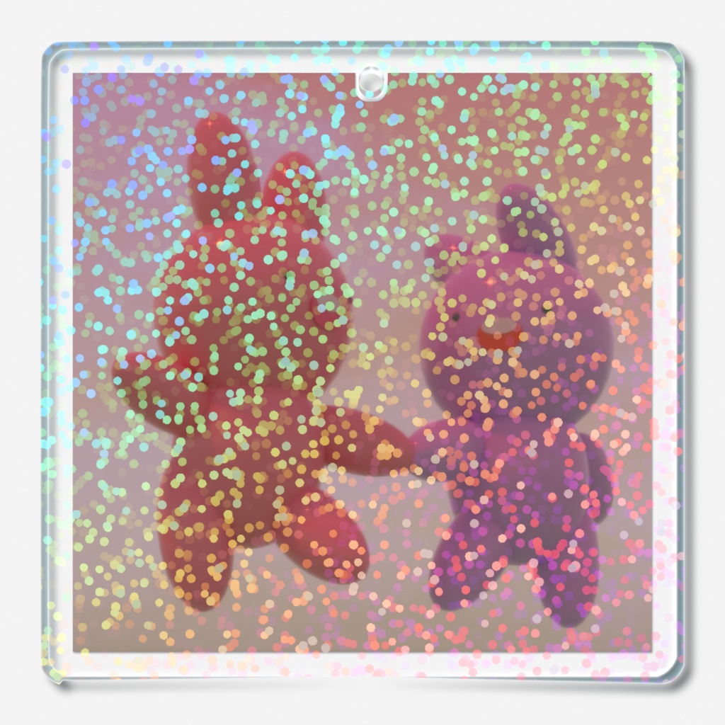 【うさんぬ】きらきらアクキー(夕焼け)