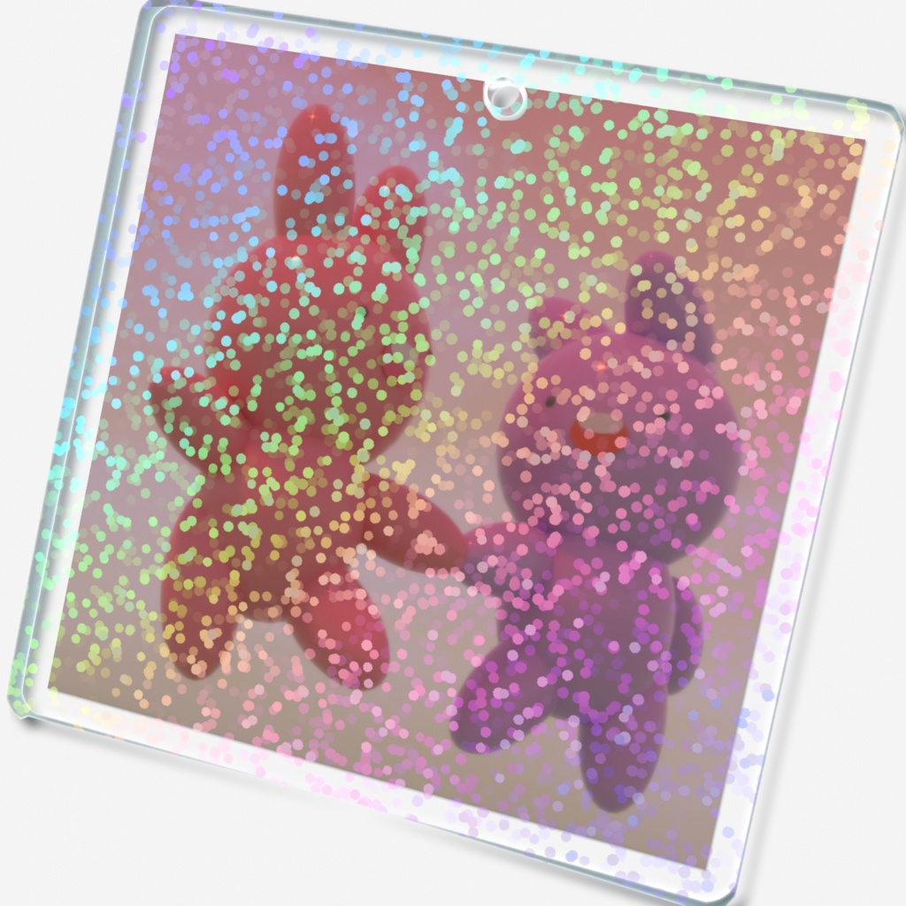 【うさんぬ】きらきらアクキー(夕焼け)