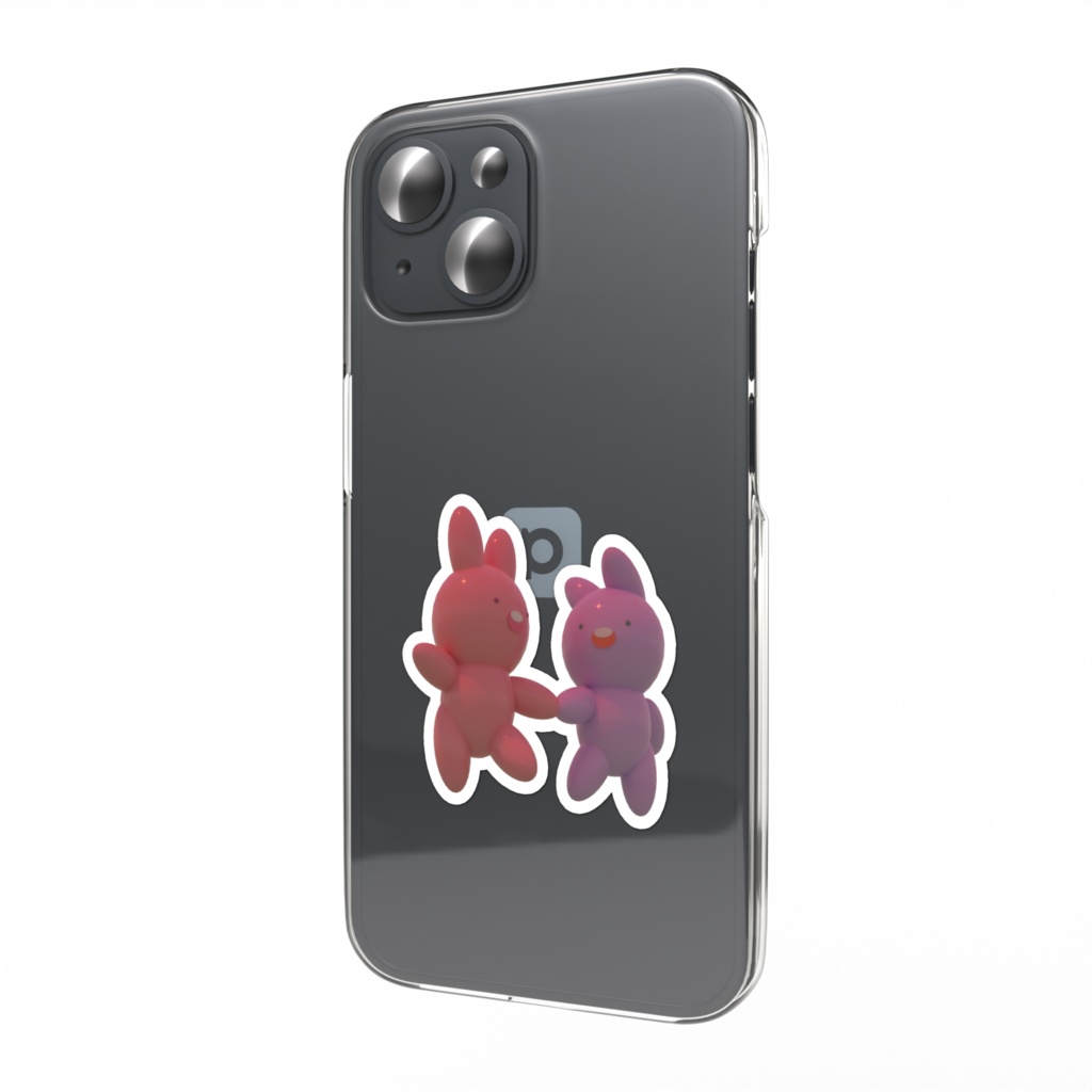 【うさんぬ】ダイカットスティッカー(夕焼け)