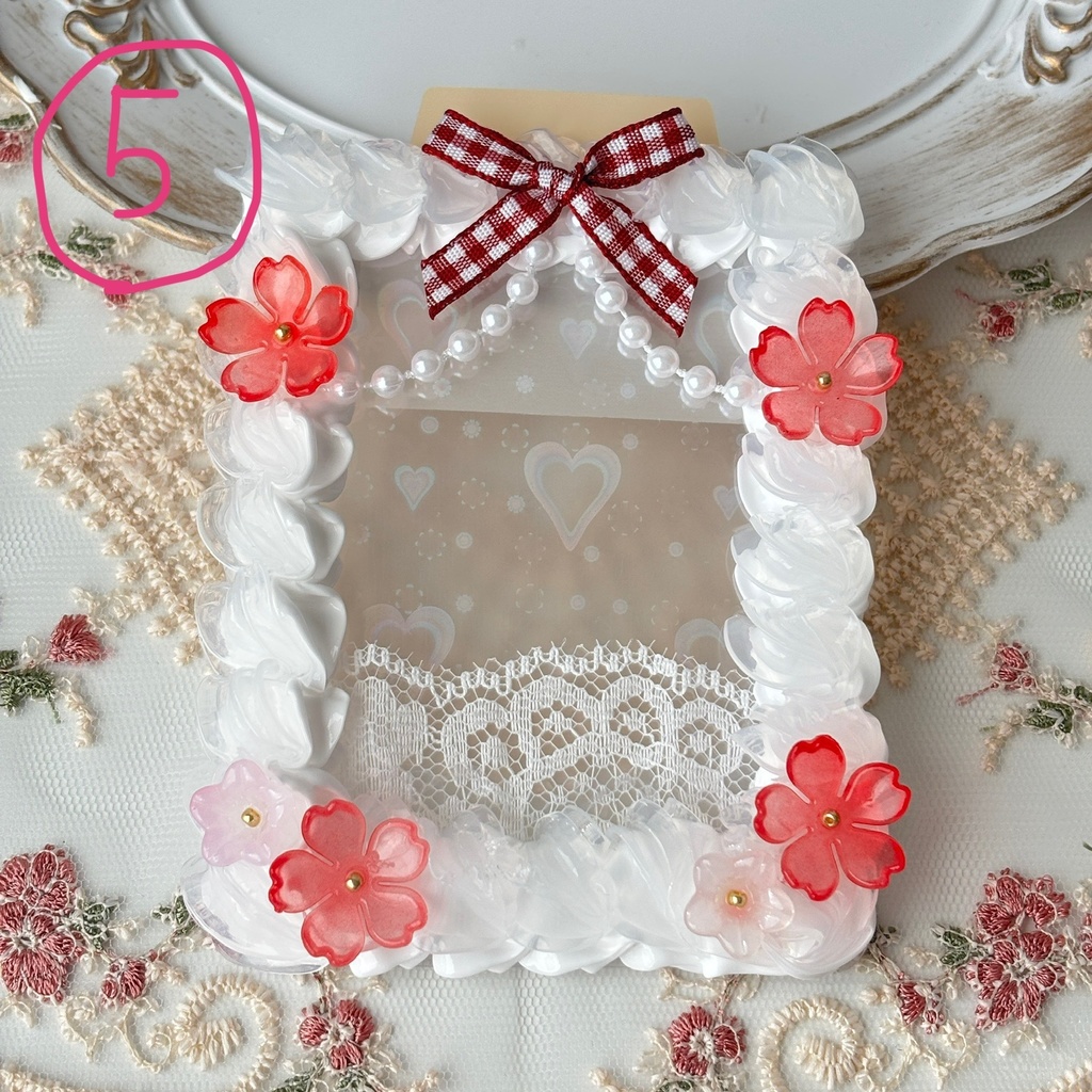 ホイップデコ 硬質ケースデコ トレカケースデコ b8サイズ リボンシリーズ