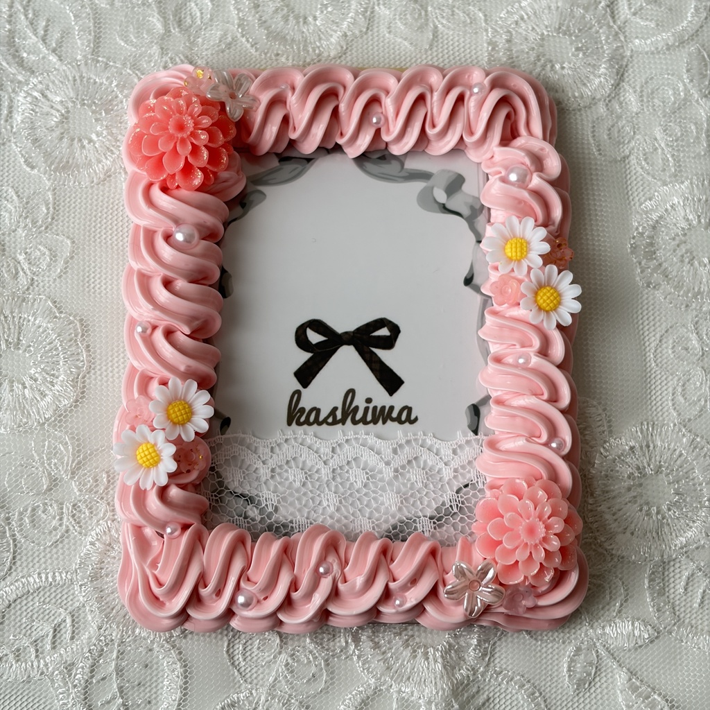 ホイップデコ 硬質ケースデコ トレカケースデコ b8 ダリア お花