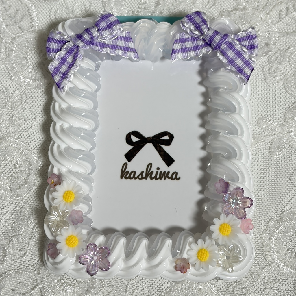 ホイップデコ 硬質ケースデコ トレカケースデコ b8 リボン フラワー