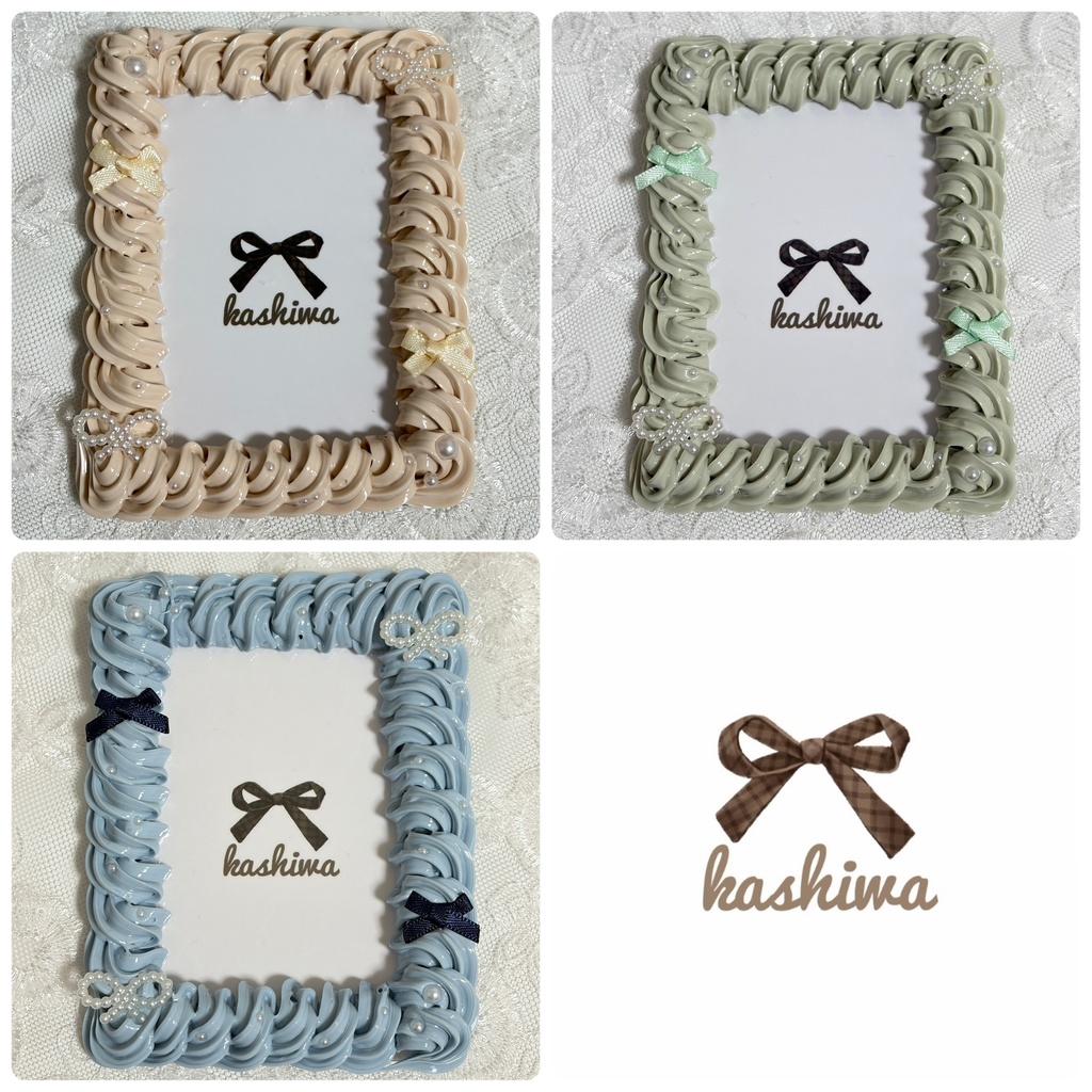 ホイップデコ 硬質ケースデコ トレカケースデコ b8 パールリボン くすみカラー 