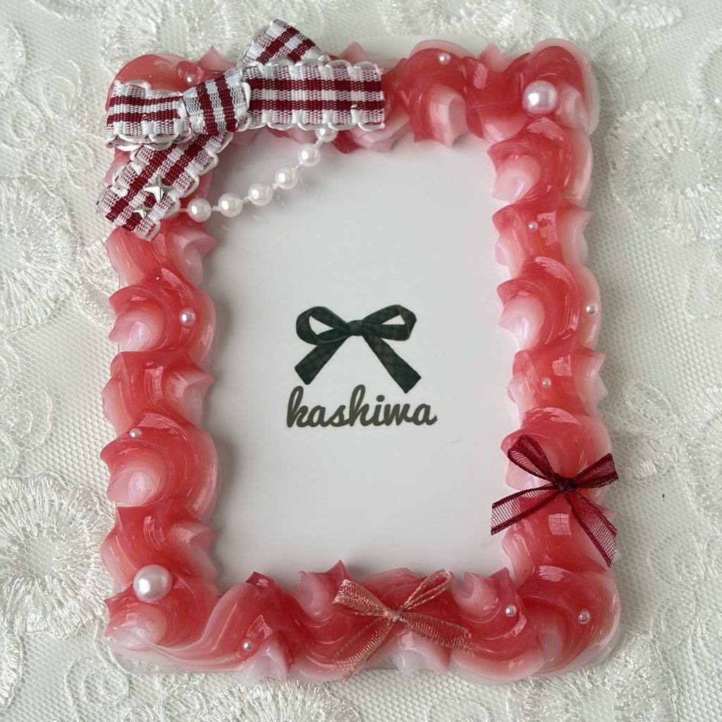 ホイップデコ 硬質ケースデコ トレカケースデコ b8 リボン