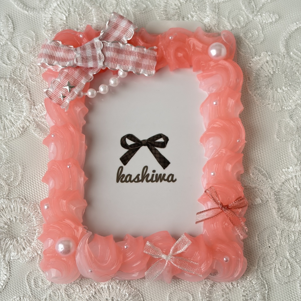 ホイップデコ 硬質ケースデコ トレカケースデコ b8 リボン