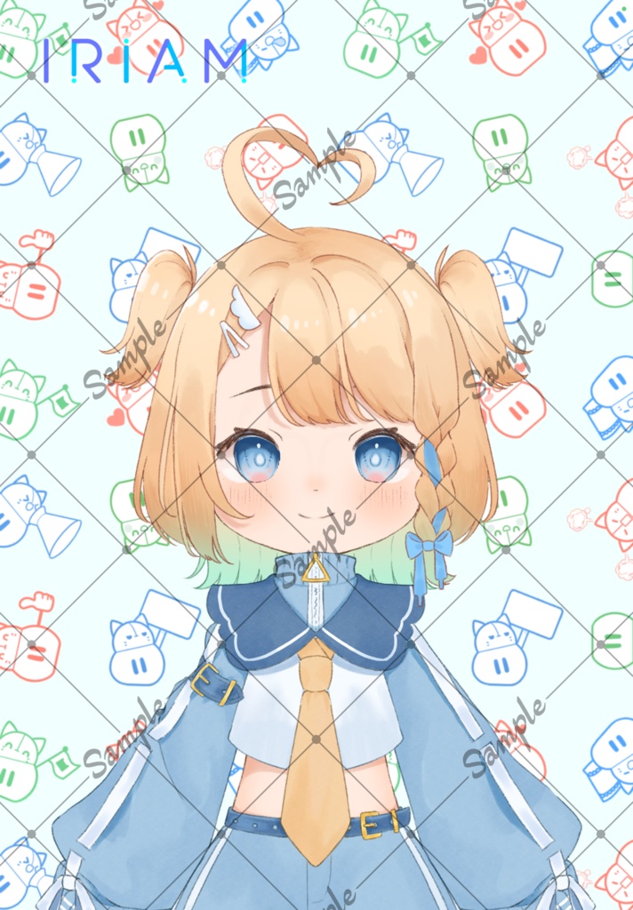 IRIAM配信用 立ち絵【体操着ちゃん】汎用モデル