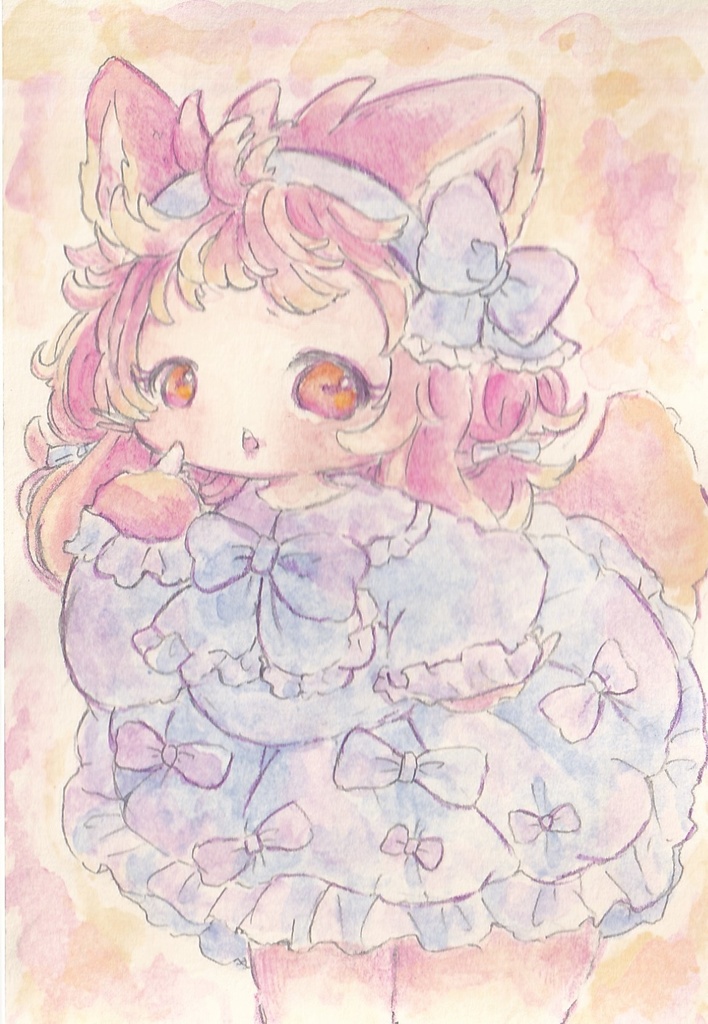 ミーティ　直筆イラスト