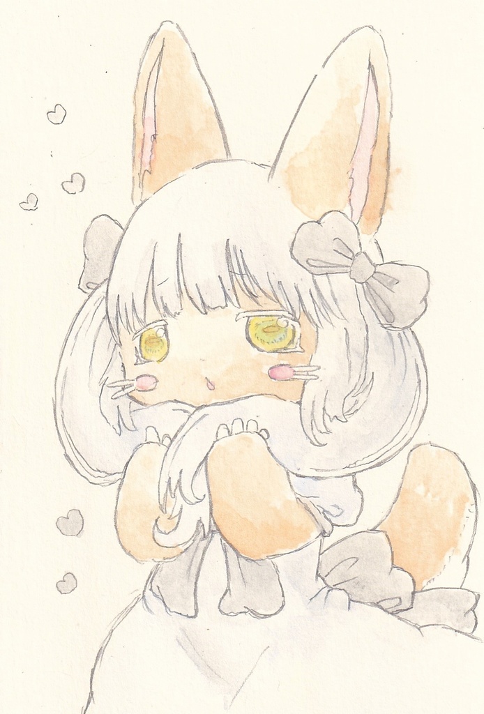 ツインテナナチちゃん　直筆イラスト