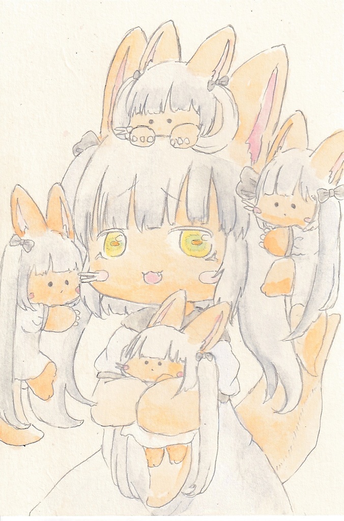 ツインテナナチちゃんまつり　直筆イラスト