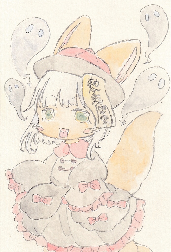 ハロウィンナナチちゃん　直筆イラスト