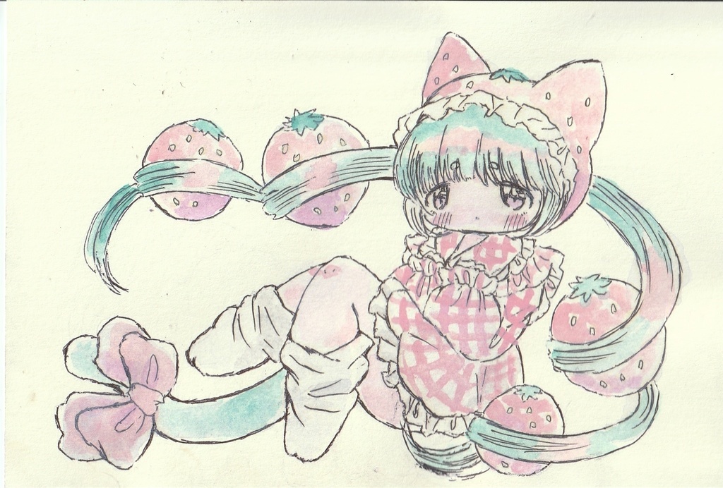 いちごちゃんなのです。直筆イラスト