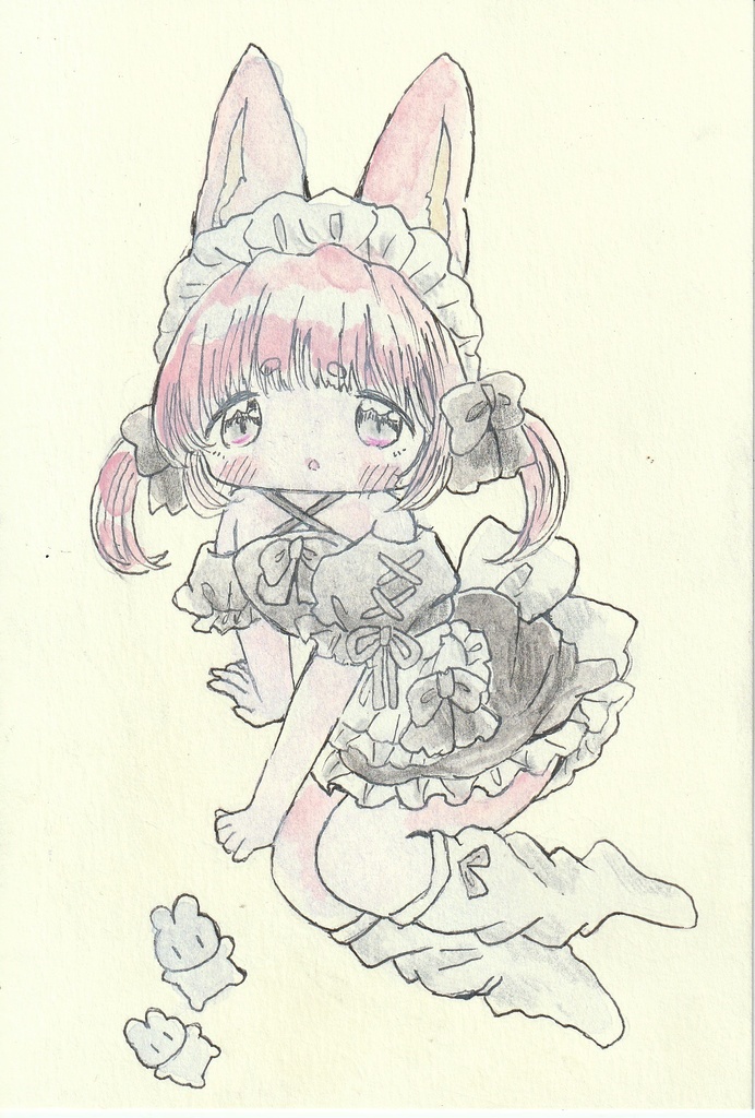さよならなんて言わないでよ。　イラスト原画。