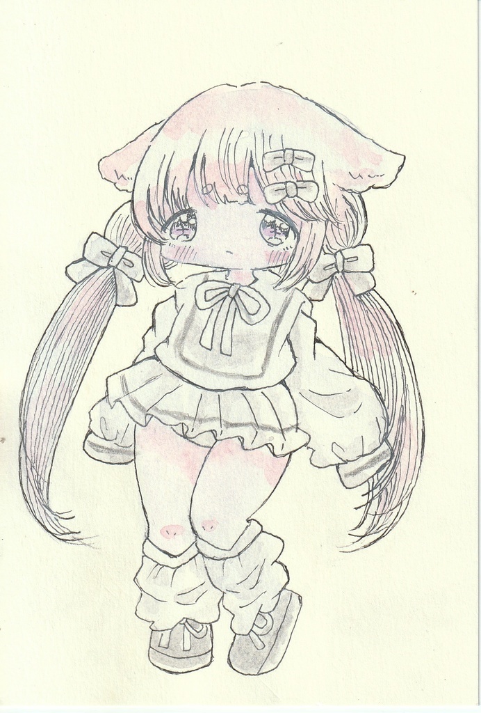 キラキラしていたいの。イラスト原画。