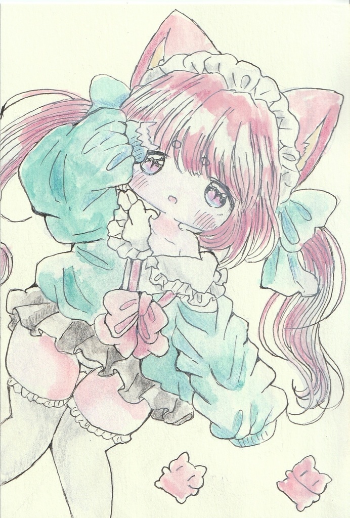 目覚めが悪いだけ。直筆イラスト