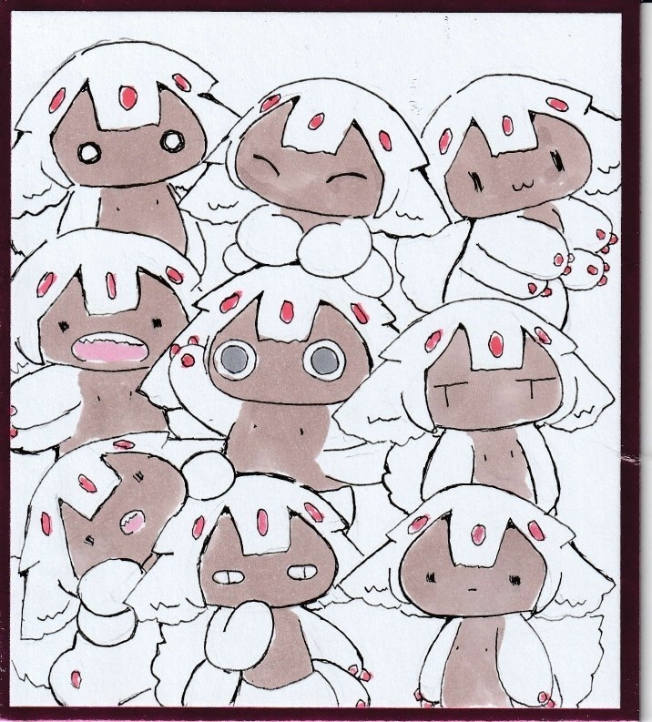 そす子ちゃん天国　イラスト色紙