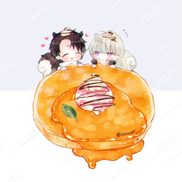 乙棘アクキー(リスとパンケーキ)