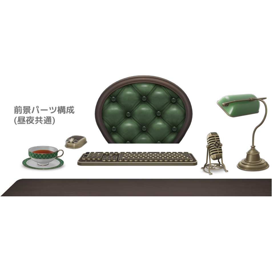 【動く背景素材】ボタニカルな屋根裏部屋