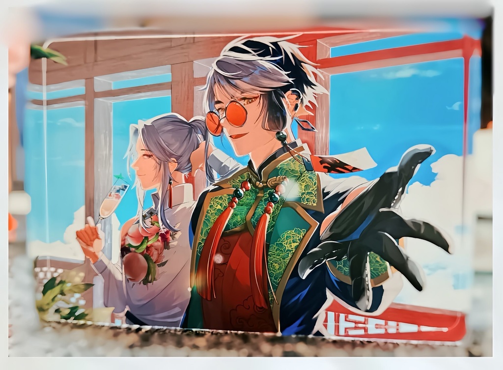 【光律 -玻璃の風庭-】アクリルブロック