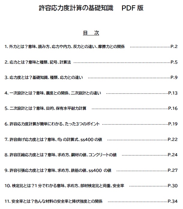 許容応力度計算の基礎知識(全36頁PDF版)