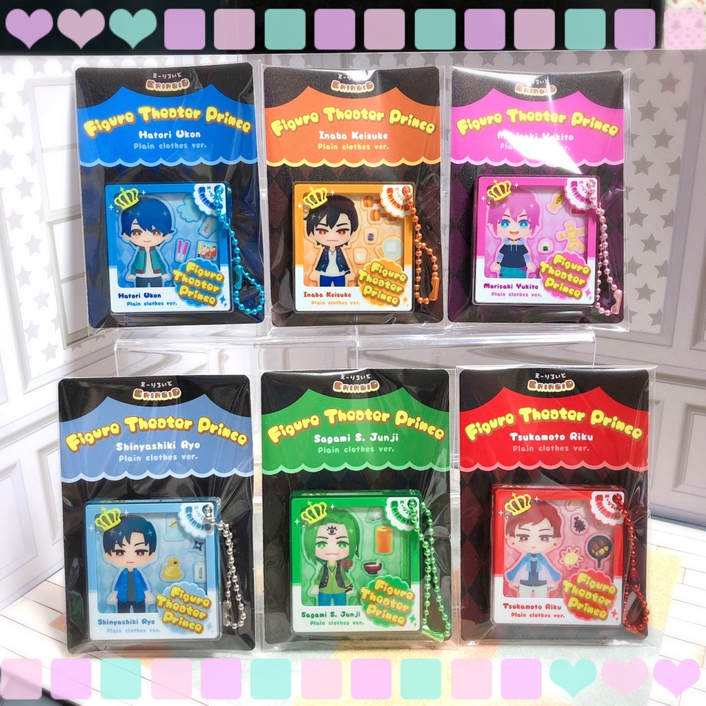 【残部少】フィギュアパケ風アクキー(全6種)