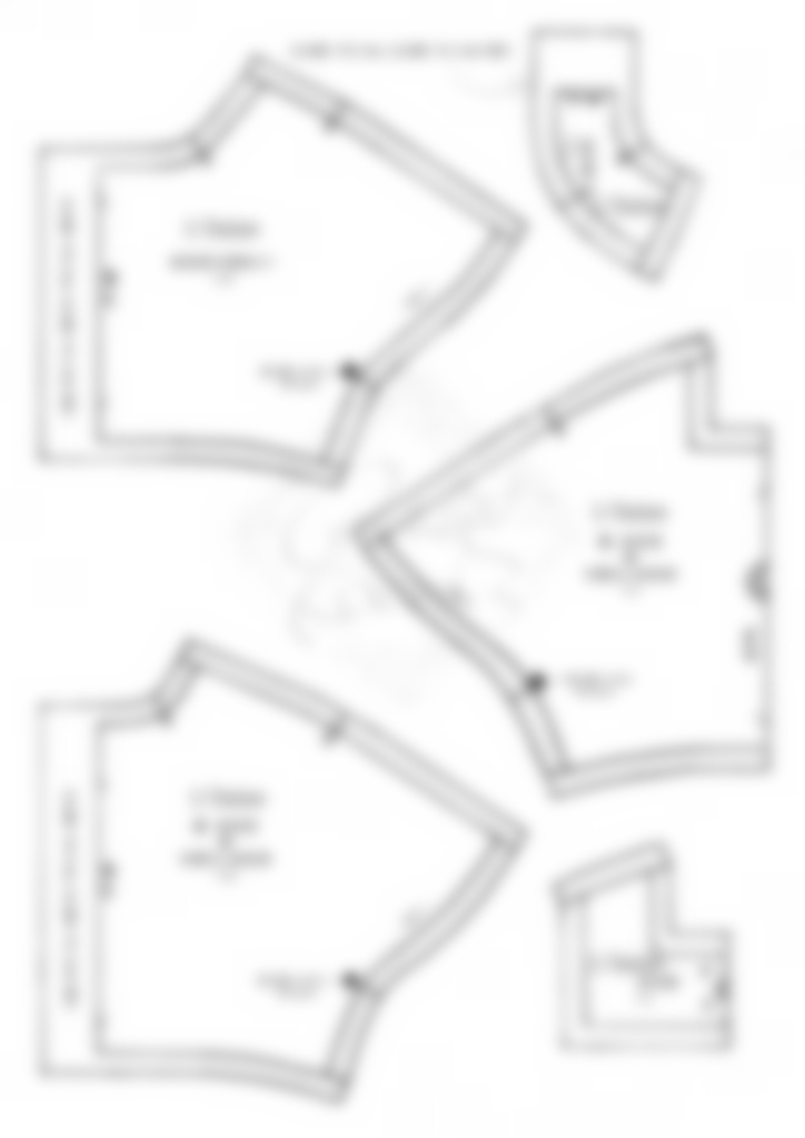 《1/3&1/4ドールサイズ》スクエアネックのシンプルワンピの型紙