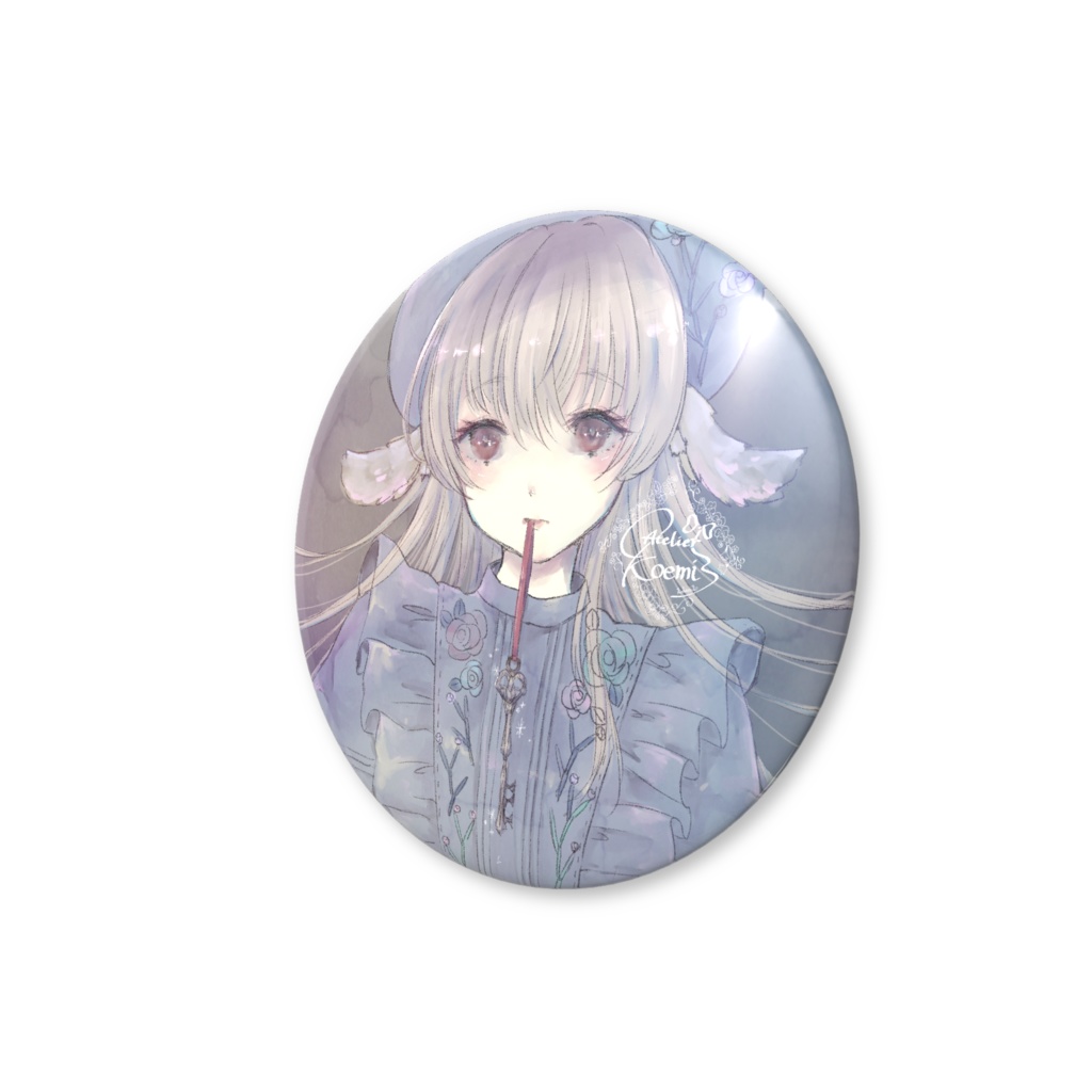 霞の森のアリス缶バッジ 56㎜