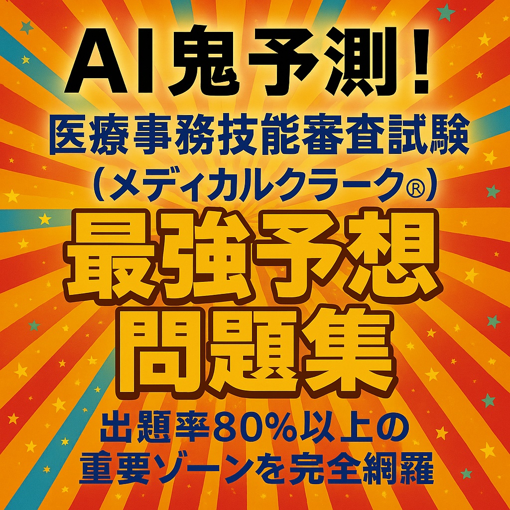 🔥AI鬼予測問題集:医療事務技能審査試験（メディカルクラーク®）2025年🔥