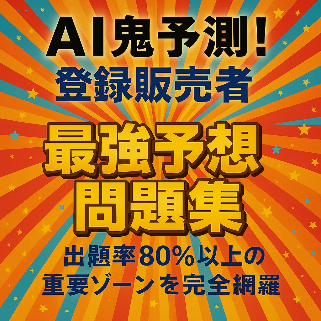 🔥AI鬼予測問題集:登録販売者試験2026年度版🔥