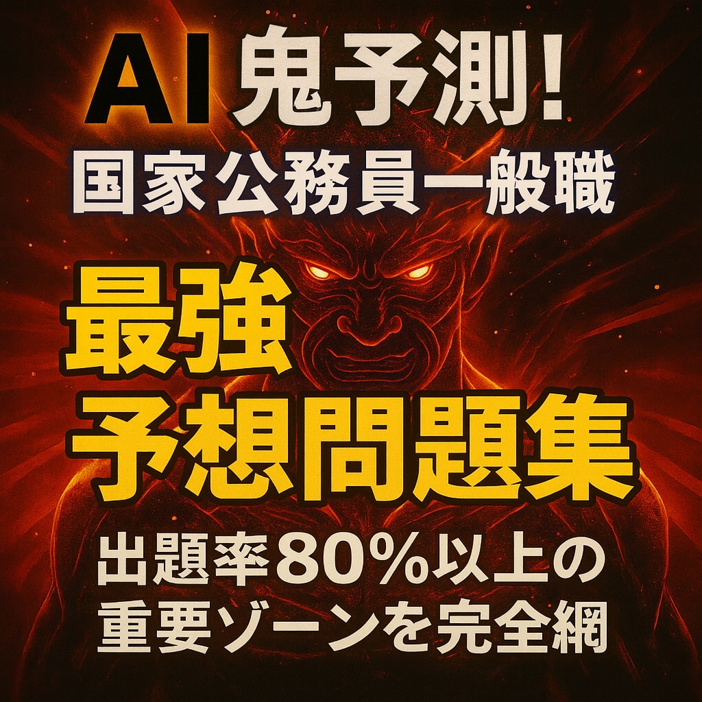 🔥AI鬼予測：国家公務員一般職 2026年版🔥