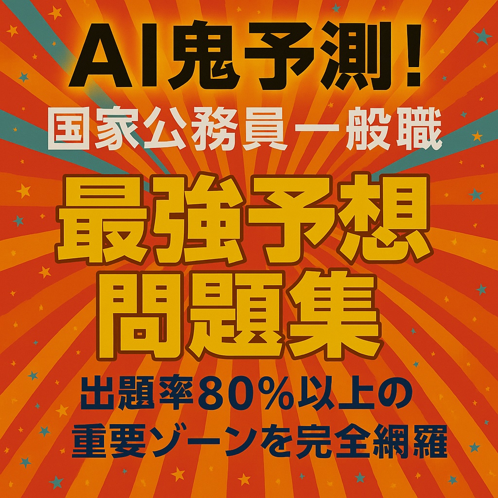 🔥AI鬼予測:国家公務員一般職 2026年版🔥