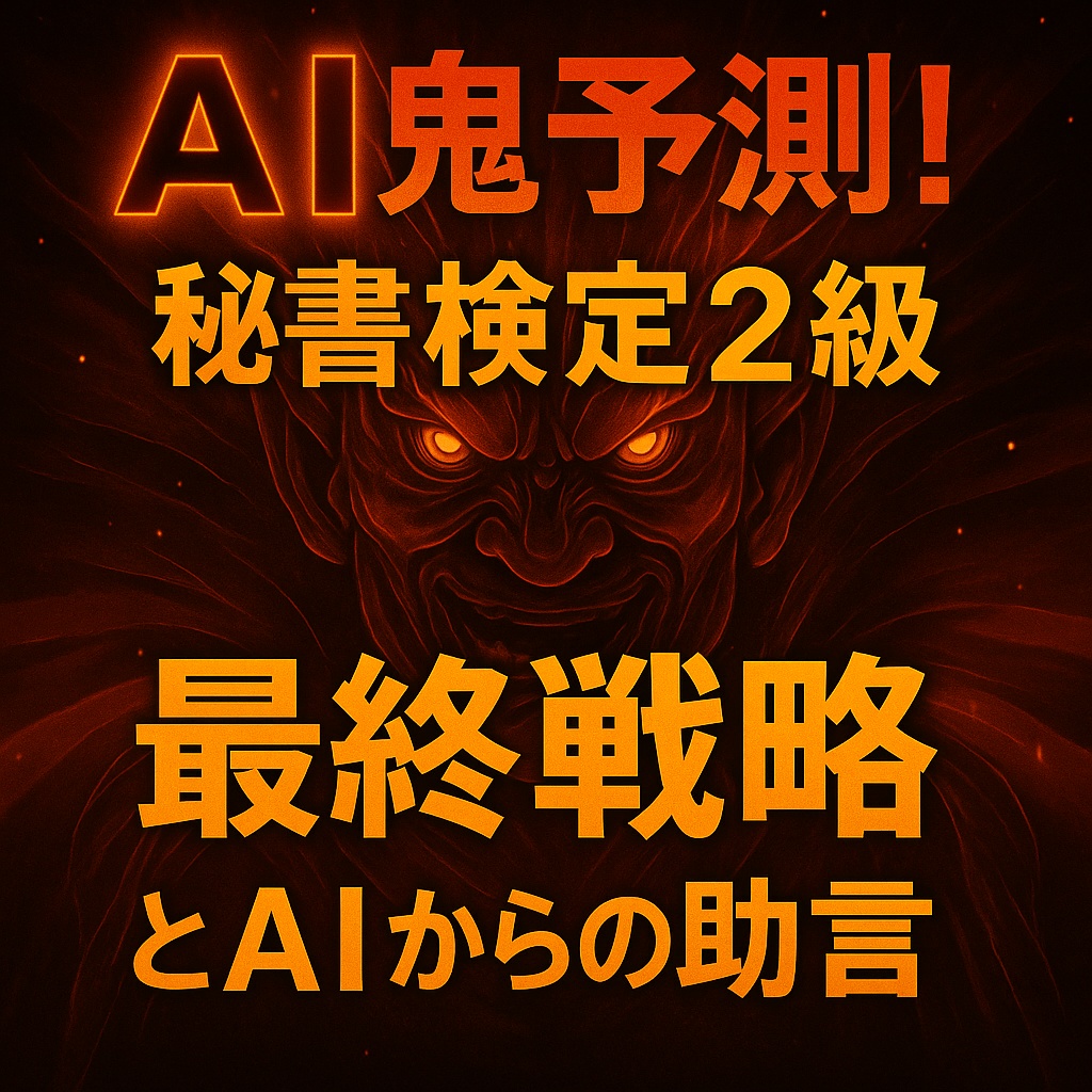 🔥AI鬼予測問題集:秘書検定2級2025年🔥