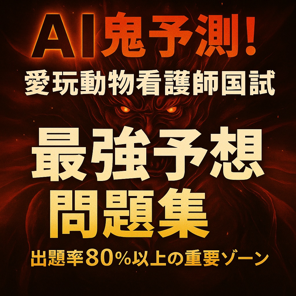 🔥AI鬼予測問題集:愛玩動物看護師国家試験2026年🔥