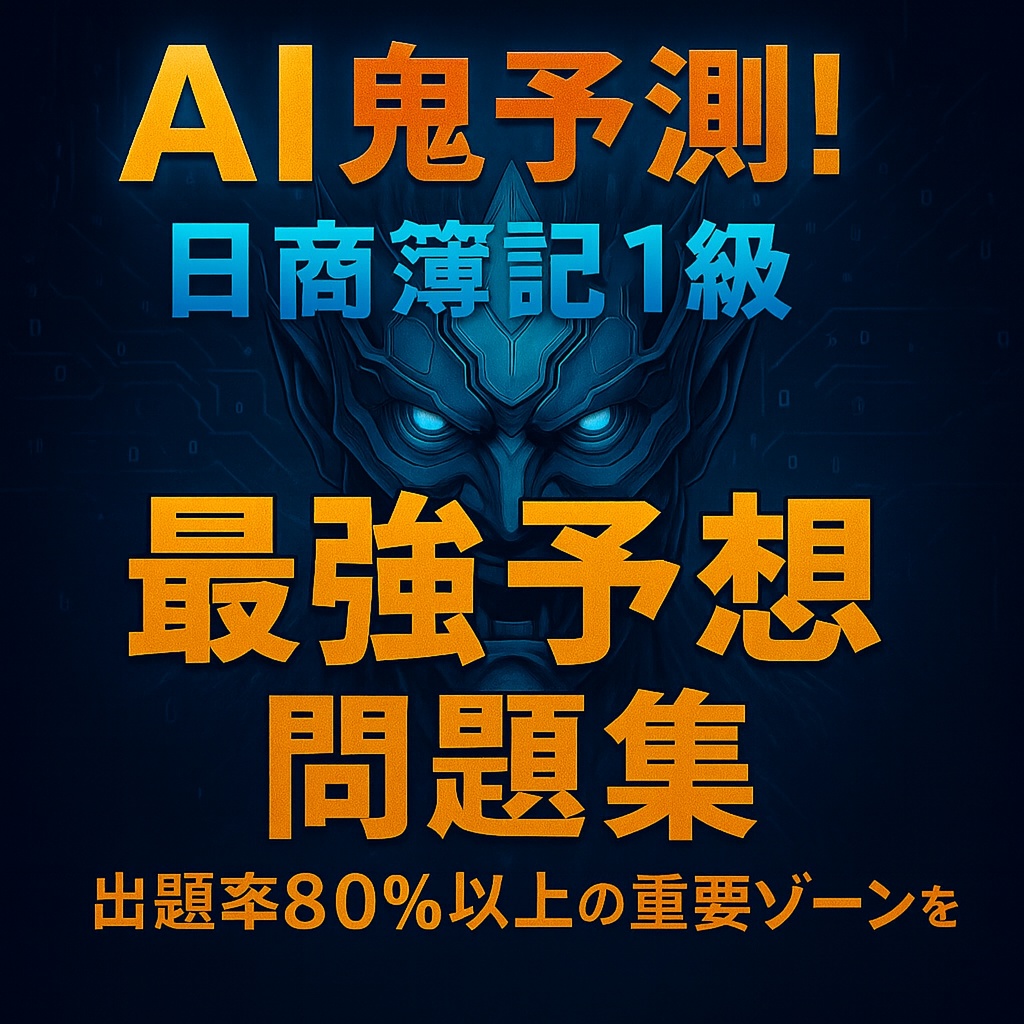 🔥 AI鬼予測問題集:日商簿記1級2025年🔥