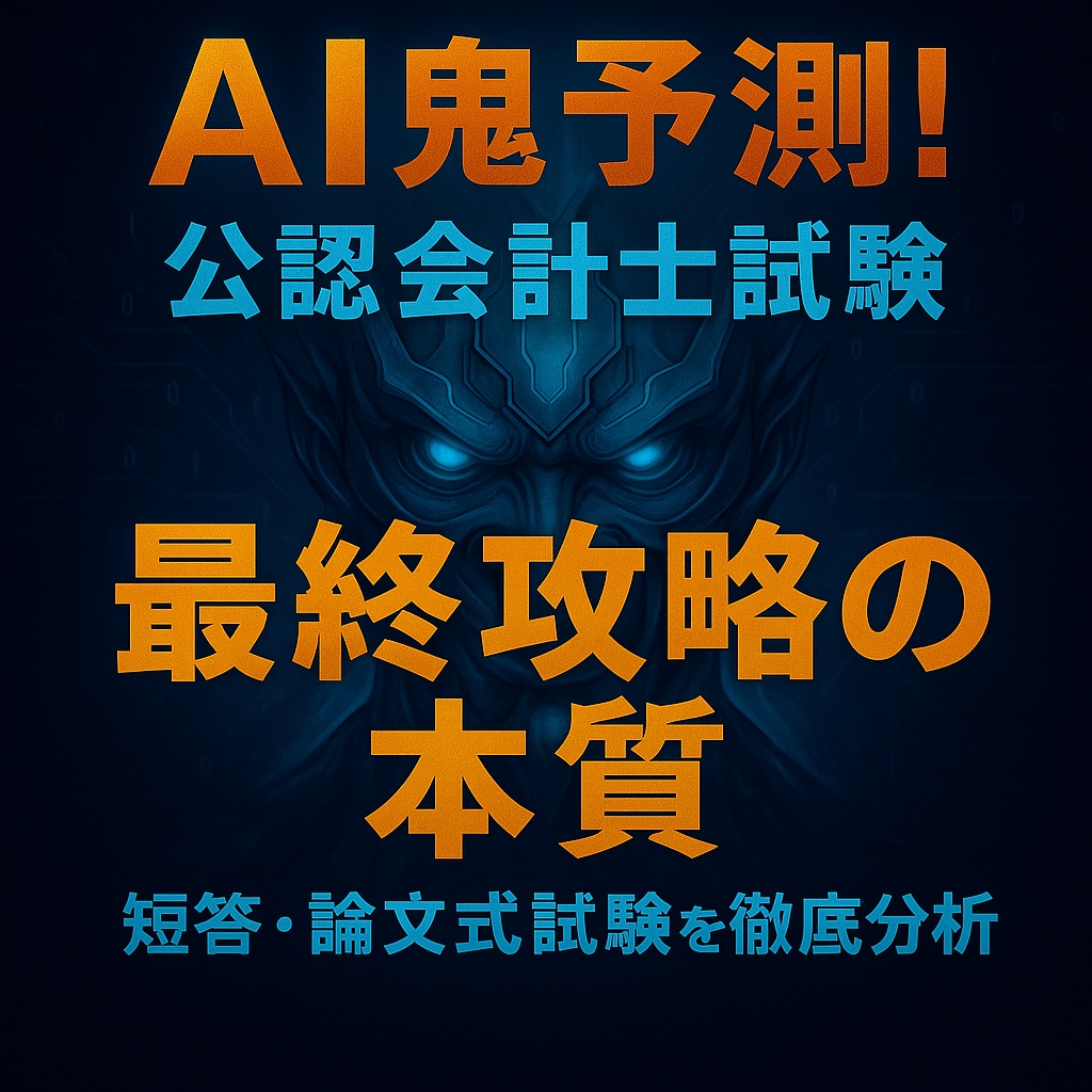 🔥AI鬼予測問題集: 公認会計士2026年 🔥